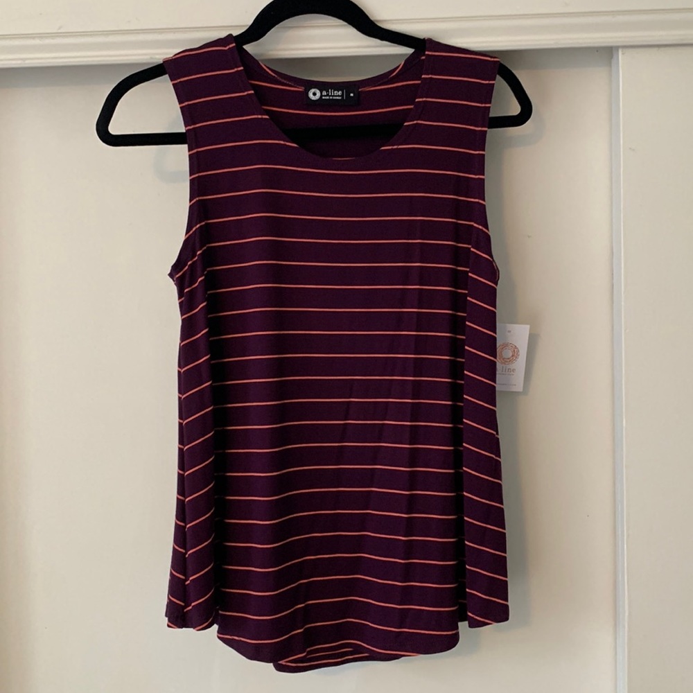 NWT A-line striped tank size medium